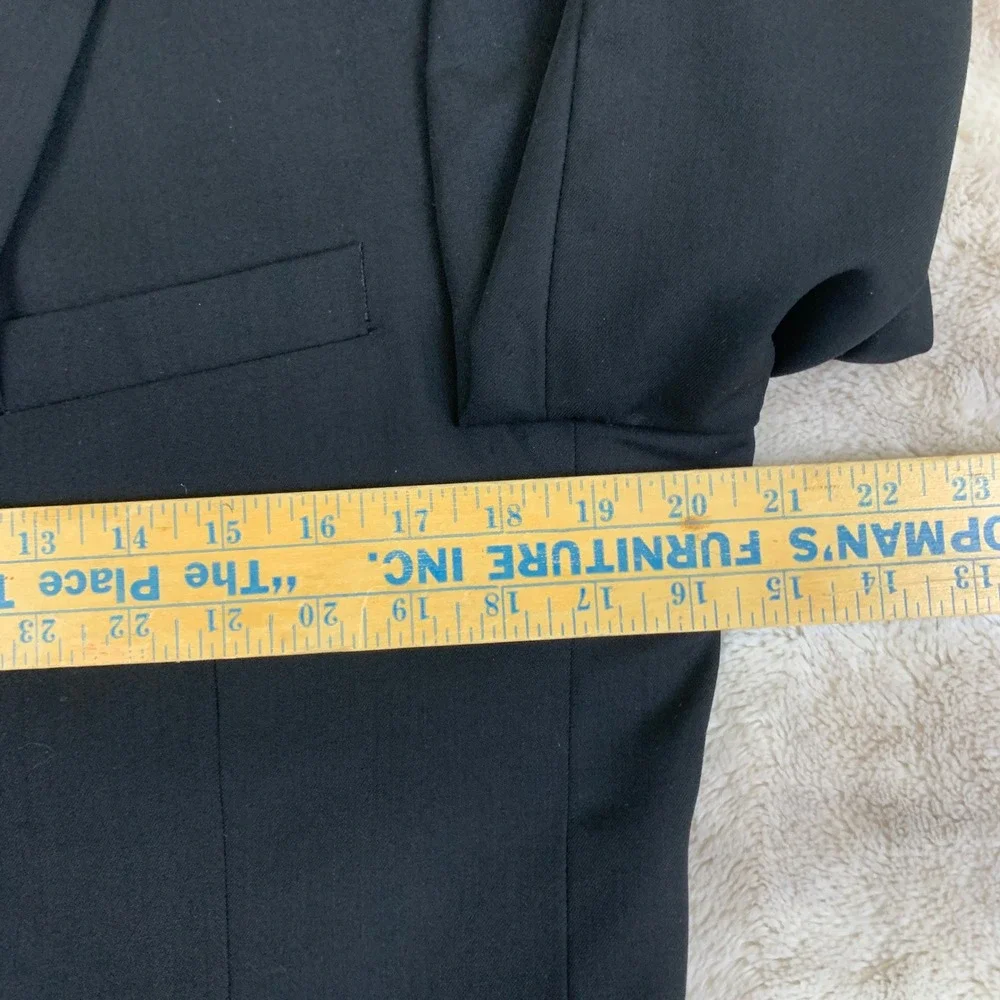 Jos. A. Bank Joseph Metropolitan Blazer 40R Black 100% Wool Slim Fit Suit Jacket